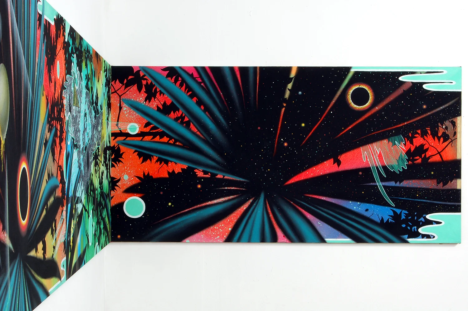 Gateway Triptych (Corner Painting Commission): Right-panel detail