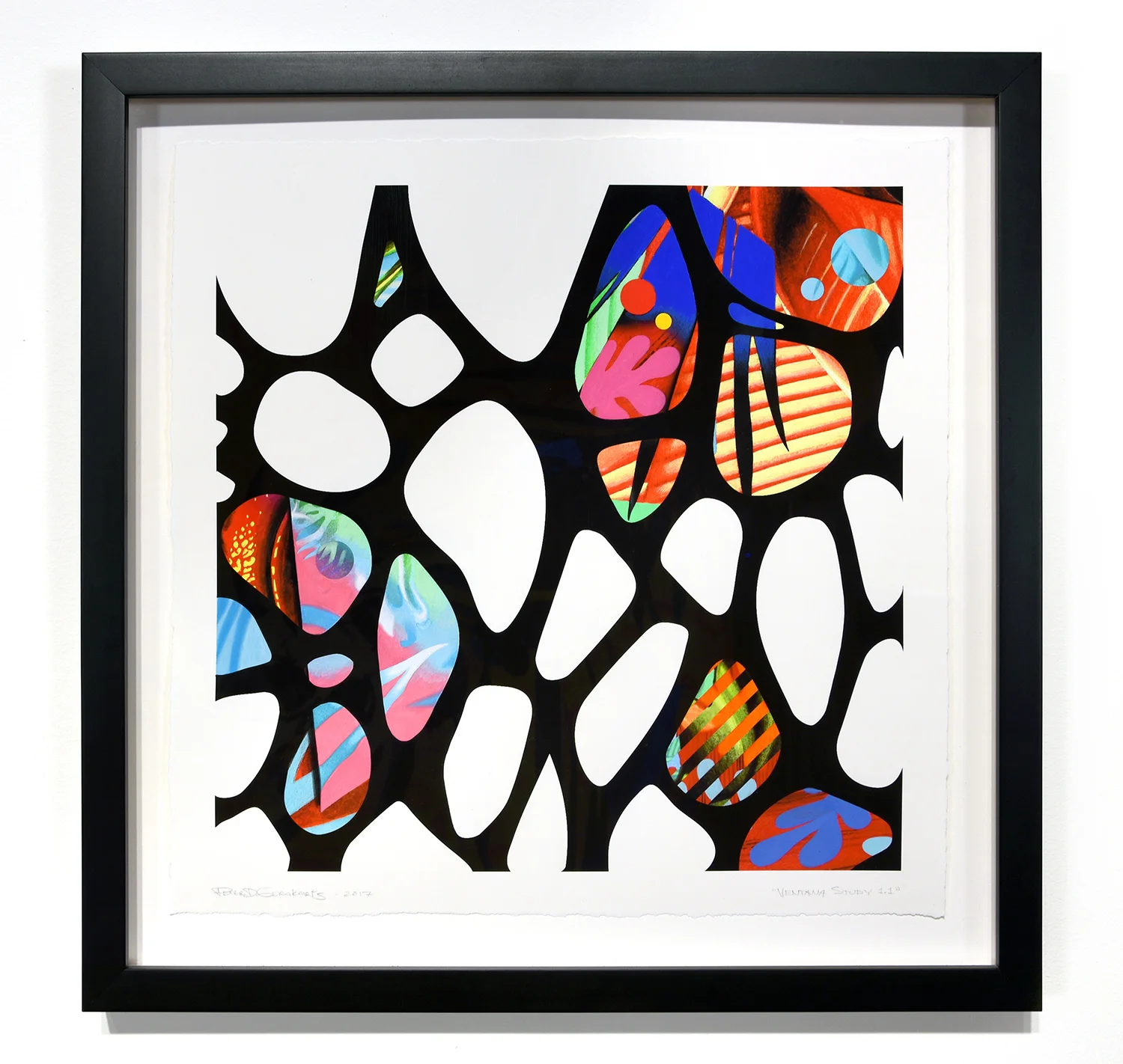 Ventana Study 1.1 , 16 in. x 16 in., Gouache & mixed-media on paper. 2017. Private Collection (New York, NY)