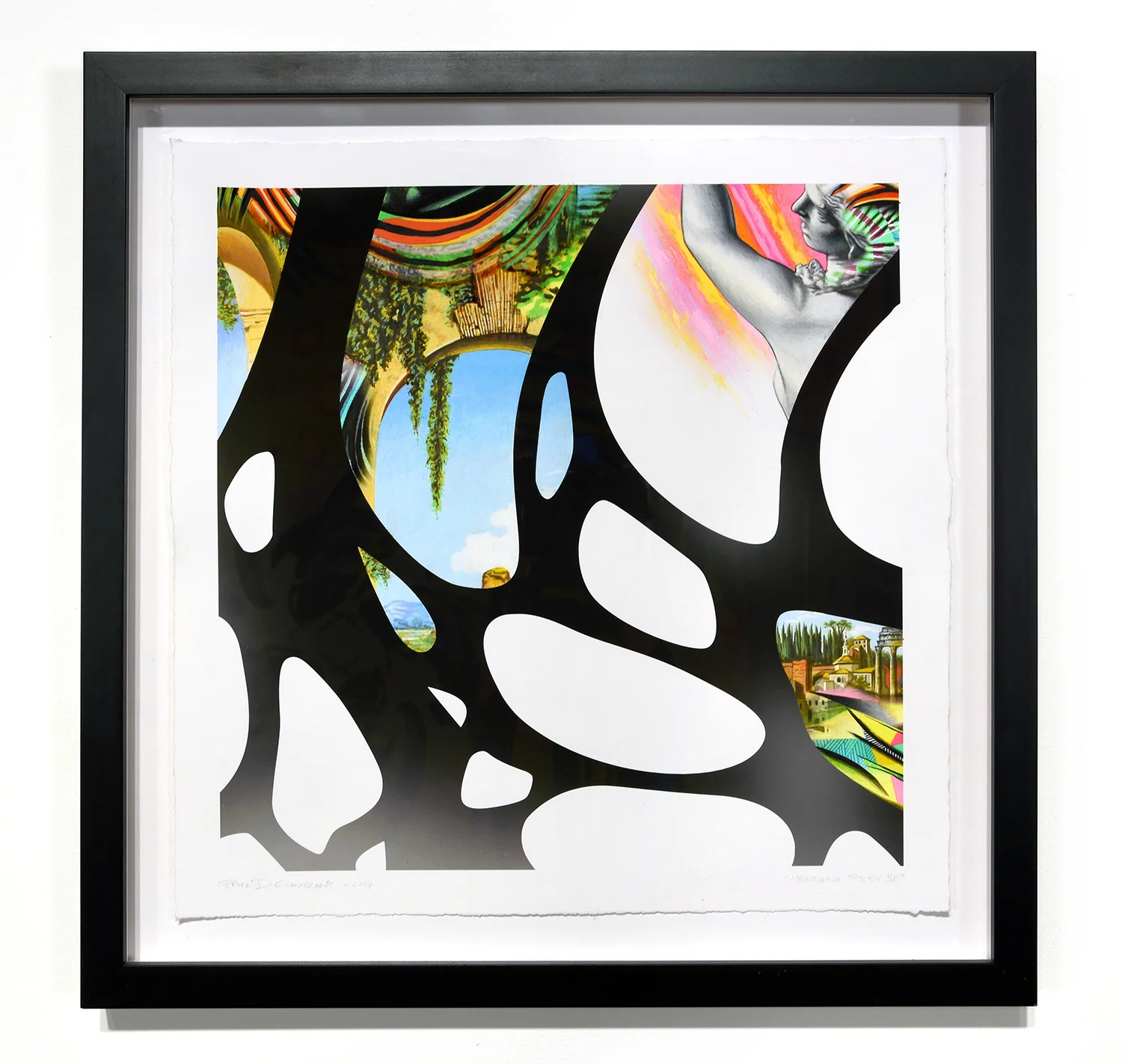 Ventana Study 5.0 , 16 in. x 16 in., Gouache & mixed-media on paper. 2017. Private Collection (Jersey City, NJ)