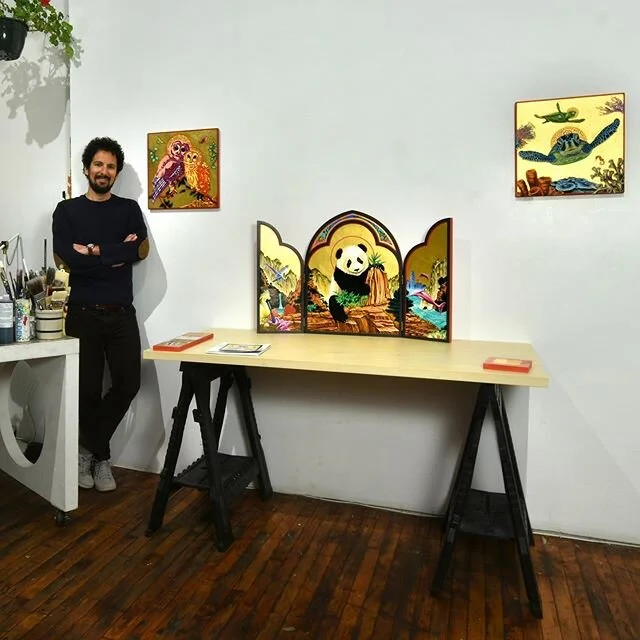 &quot;Following time-honored processes, Gerakaris&rsquo;s Icon Series not only complicates the anthropomorphization of animals, where endangered species are regarded akin to a holy and precious other in popular environmental imagination&hellip;&rdquo