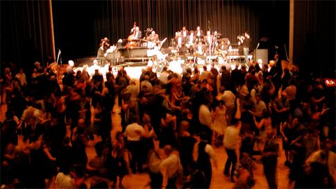 Count Basie Centennial Over the years we created a series of live events with one real doozy, the Count Basie Centennial celebration in Manhattan attended by over 1,400 people from around the world. Frank Foster, Clark Terry, Jr. Mance and other Jazz legends performed. It was a very big band.