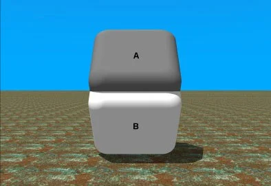 http://brainden.com/color-illusions.htm - Just use a finger to cover the place where both parts meet