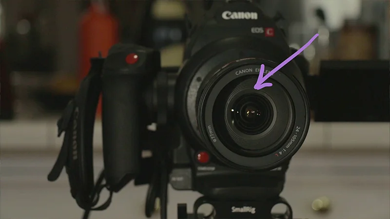 Light spilling into the lens, potentialy flashing your image.