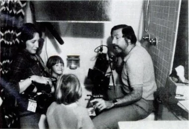 Ross shooting a scene for the film “Oh Brother, My Brother” in 1979. Source: January 1981 issue of Popular Photography magazine, page 159.