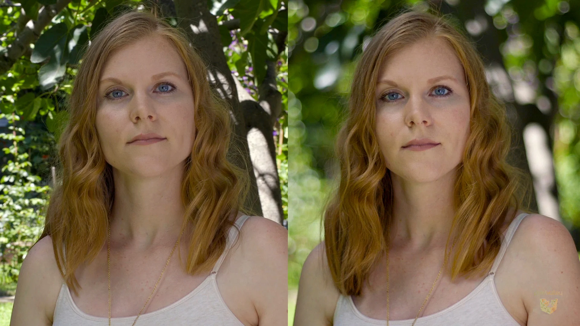Shallow focus (soft background) separates our talent from the environment and guides the viewers focus to them.