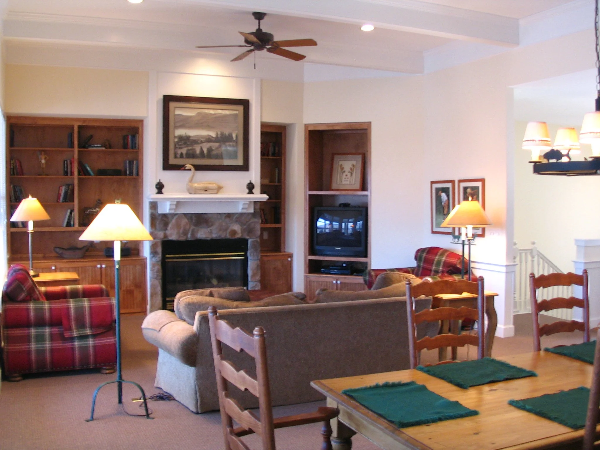 Fireplace & Entertainment Center in Living Room