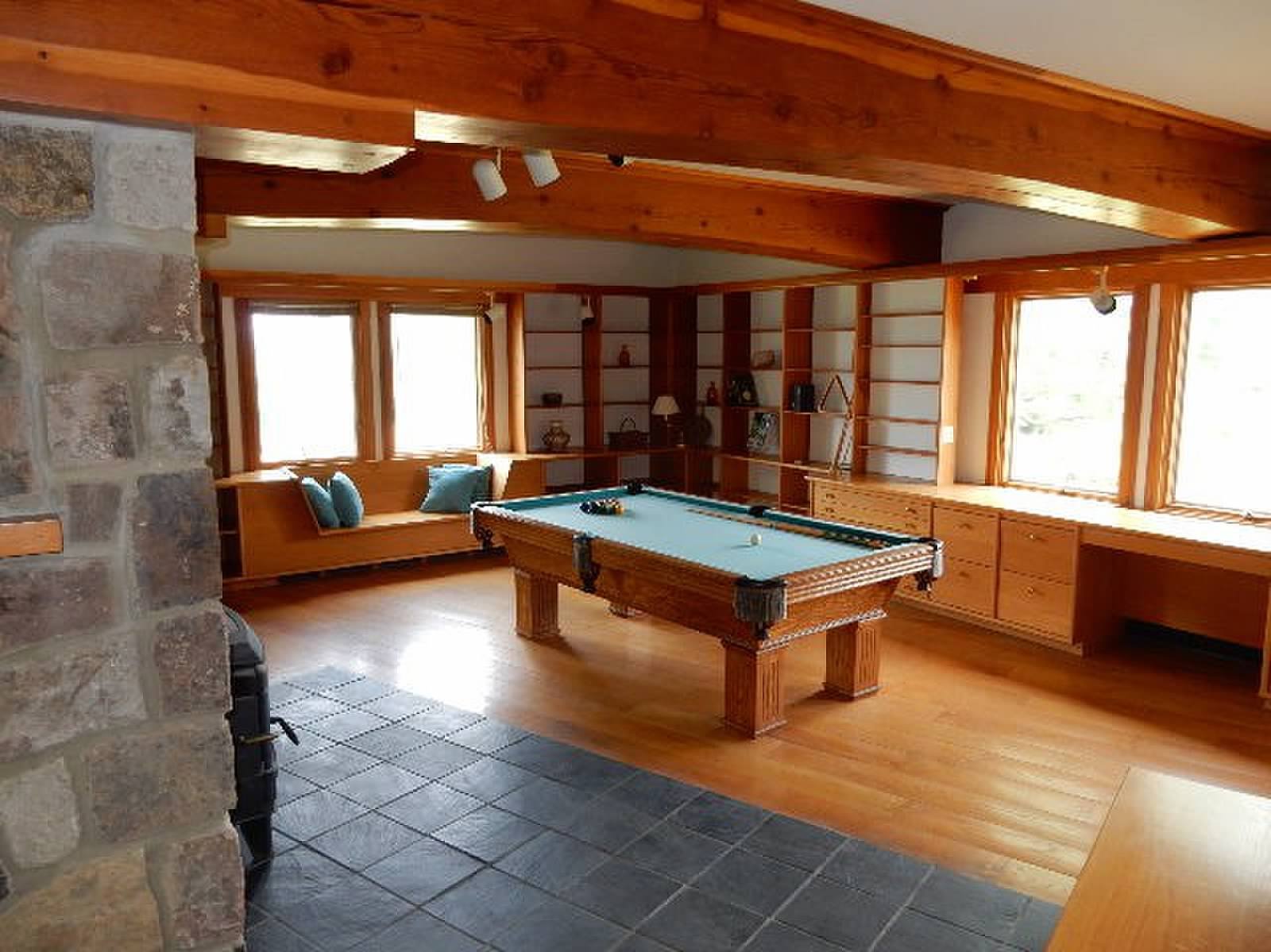 Main Floor Library/Pool Room