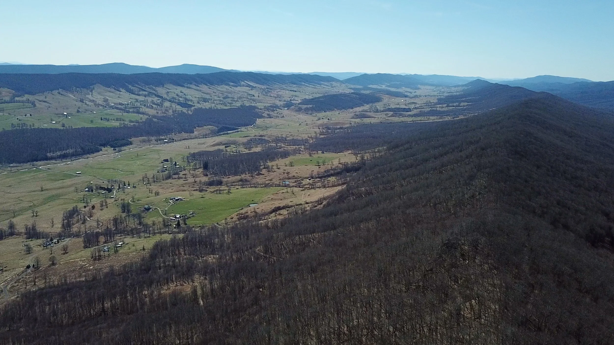 View down Ridge to the South