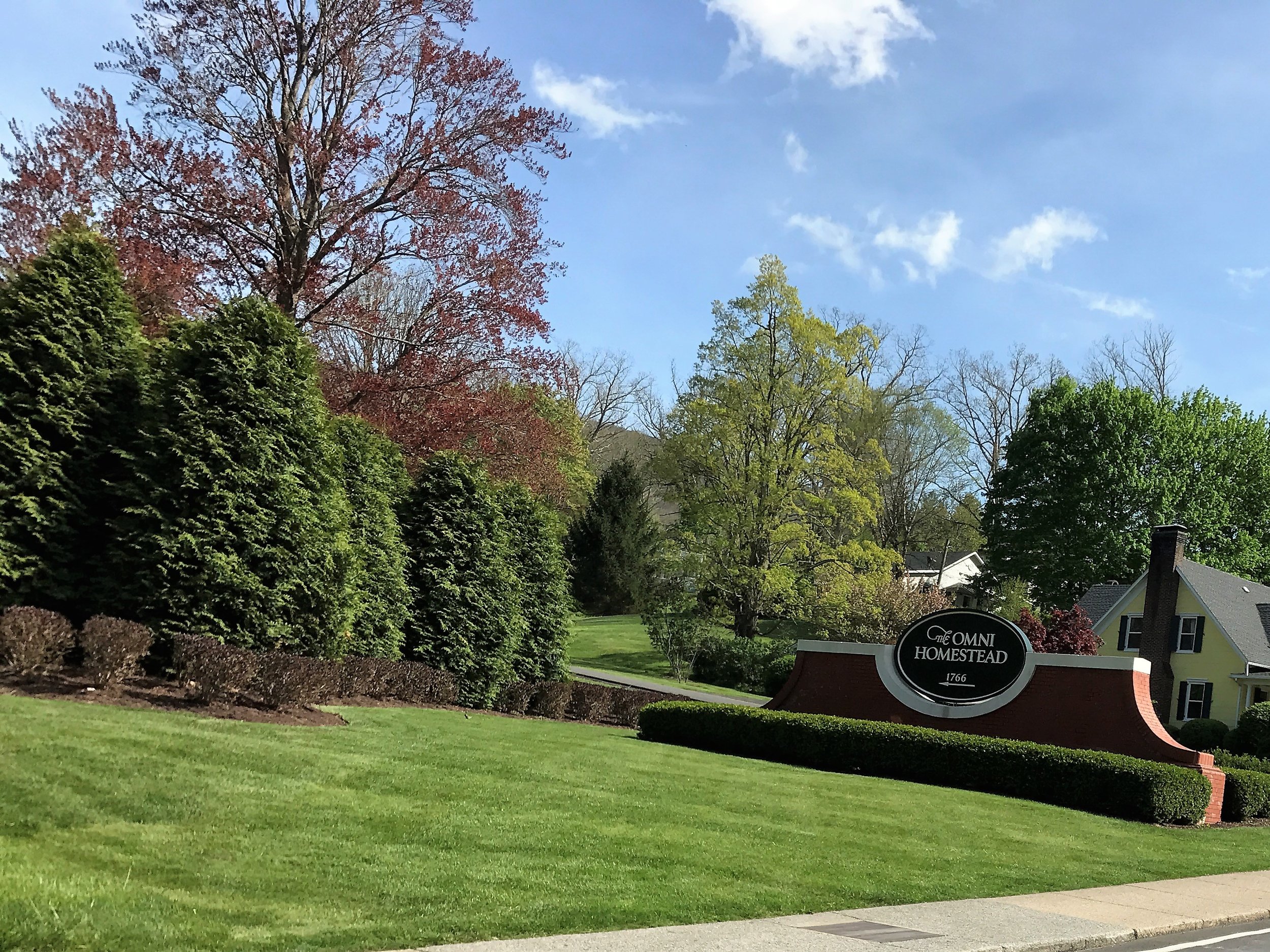 Entrance to Omni Homestead Resort