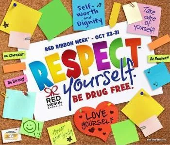 Red Ribbon Week - Anti-Drug Messaging