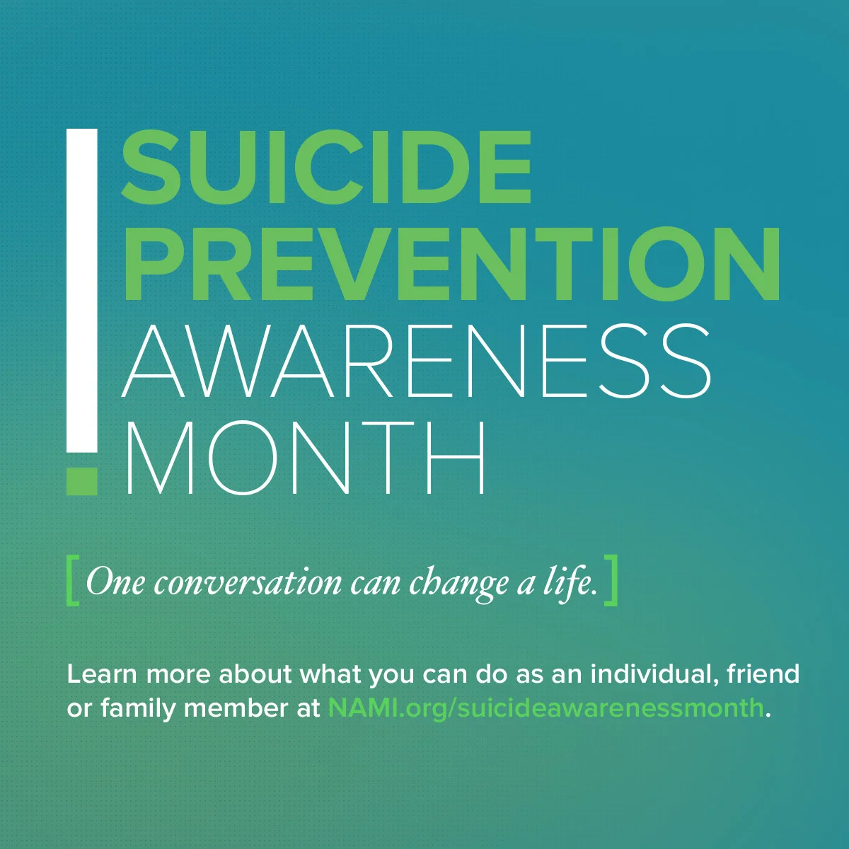 September is Suicide Awareness Month