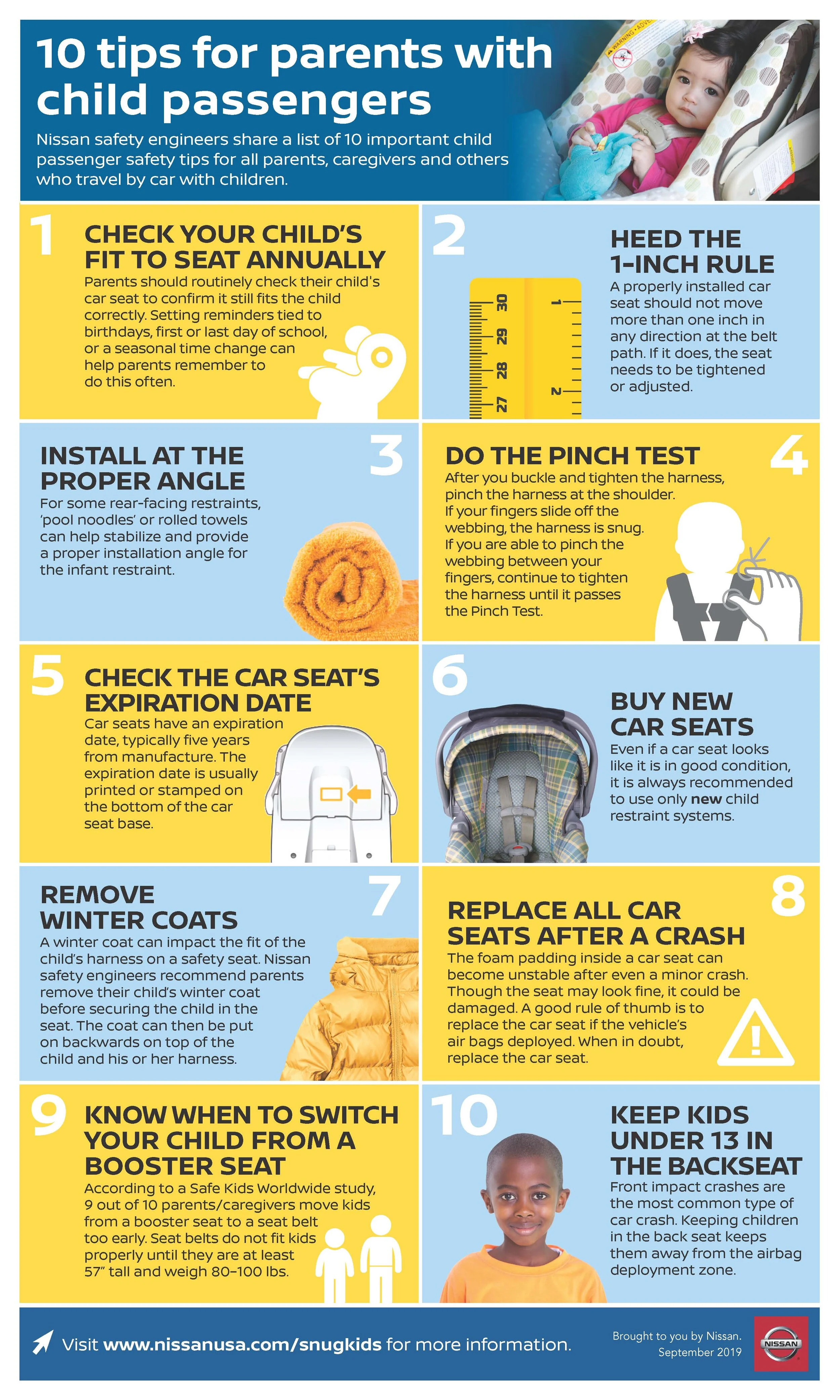 10 Tips for Parents with Child Passengers (click to enlarge)