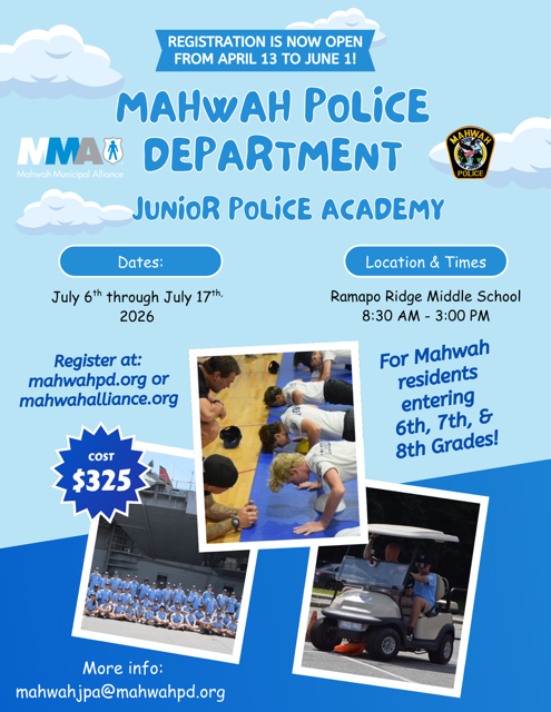 Register for Junior Police Academy (JPA) | Youth Summer Camp Program