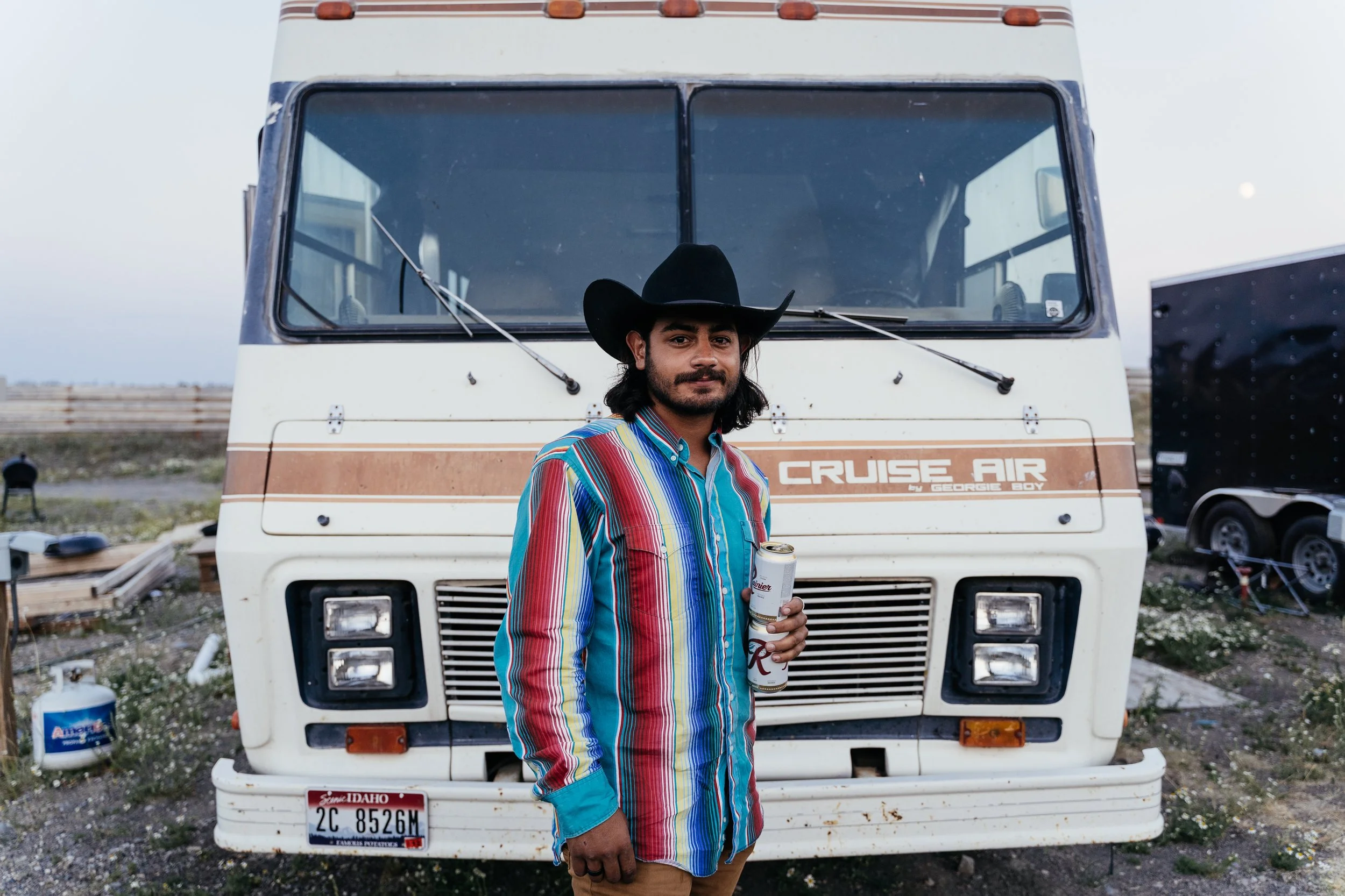  The job of a traveling rodeo worker is rough. Usually living on-site in mobile housing, these people are accustomed to isolation, blood, sweat, and broken bones. And they wouldn’t have it any other way. 