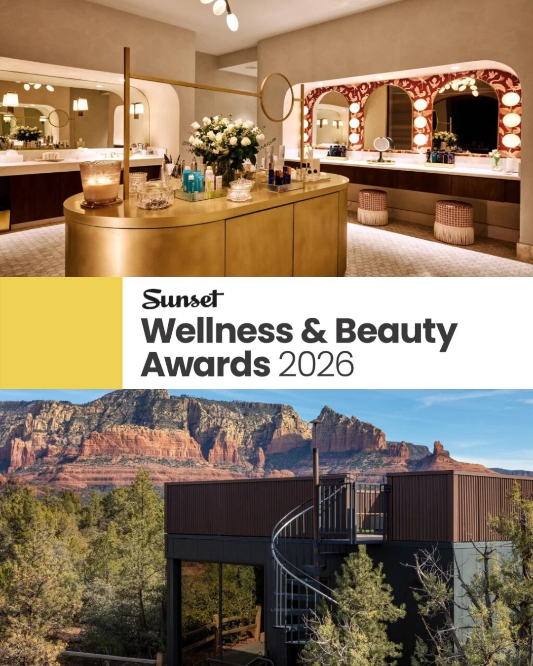 Big news from @sunsetmag as they've unveiled their inaugural Beauty and Wellness Awards. We&rsquo;re pleased to share that @theglobalambassadorhotel has been honored as a Best Restorative Stay, while @ambientesedona earned a spot among the Best Outdo