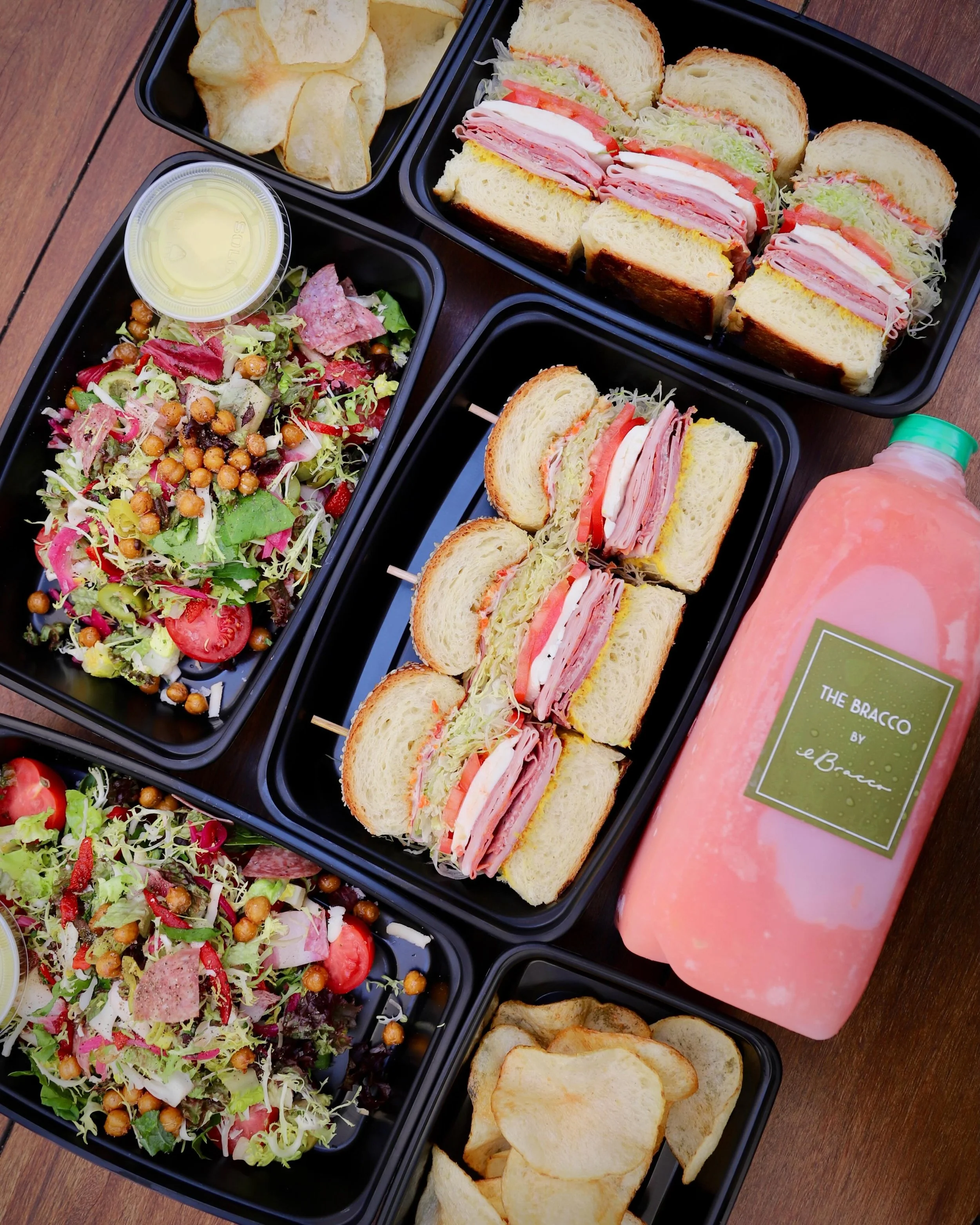 This Fourth of July, bring the party poolside without all the prep. @ilbraccorestaurant is serving up the ultimate Scottsdale spread to-go with a Fourth of July Picnic Pack &mdash; two 32-oz. frozen Braccos, two Combo Sandwiches and two Chopped Salad