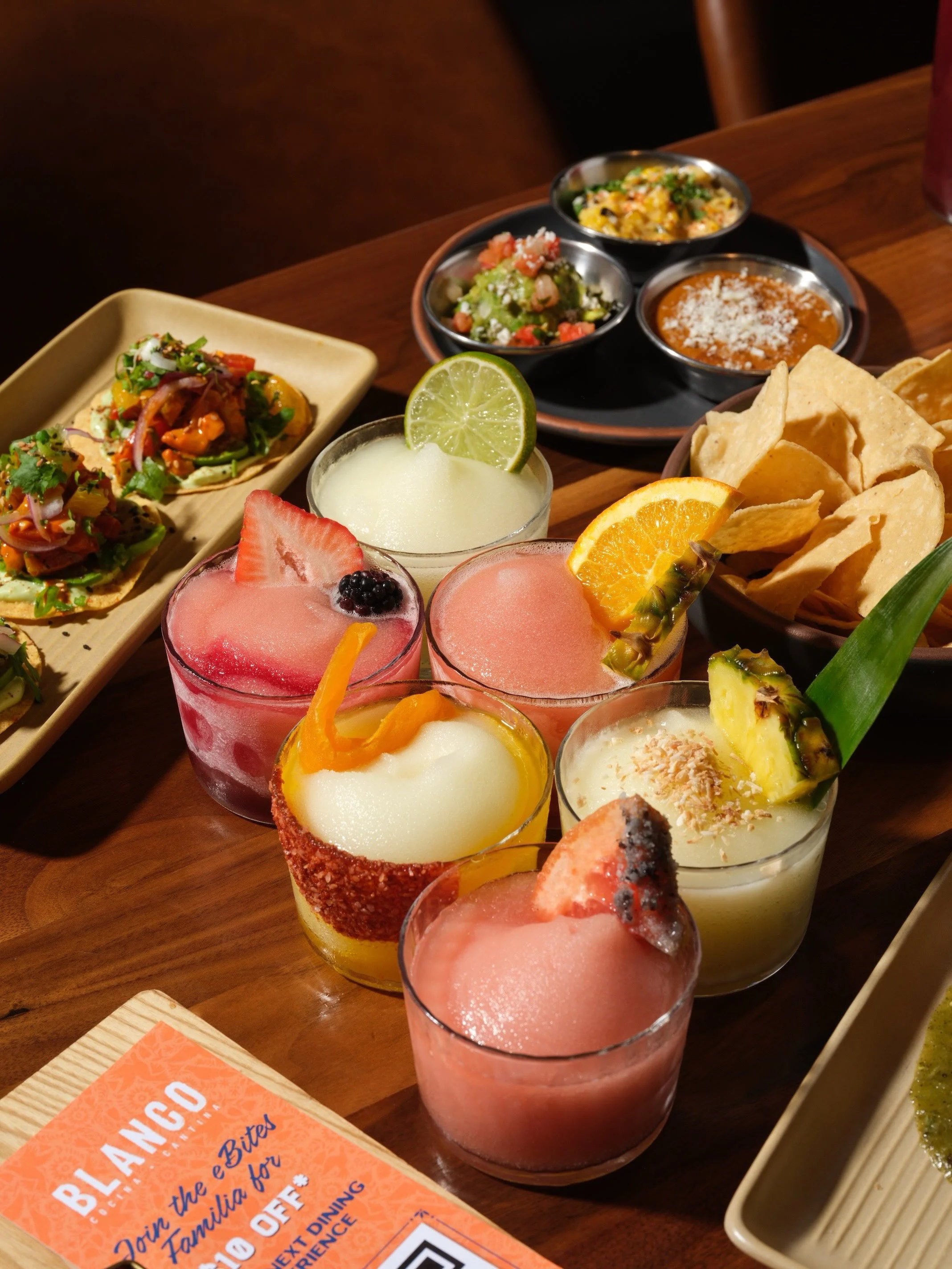 @BlancoTacosTequila just gave happy hour a permanent spot on the calendar. For the first time, Blanco&rsquo;s happy hour is running seven days a week, with brand-new bites like Quesadilla Chips and Tuna Tostadas alongside margaritas, palomas and mini