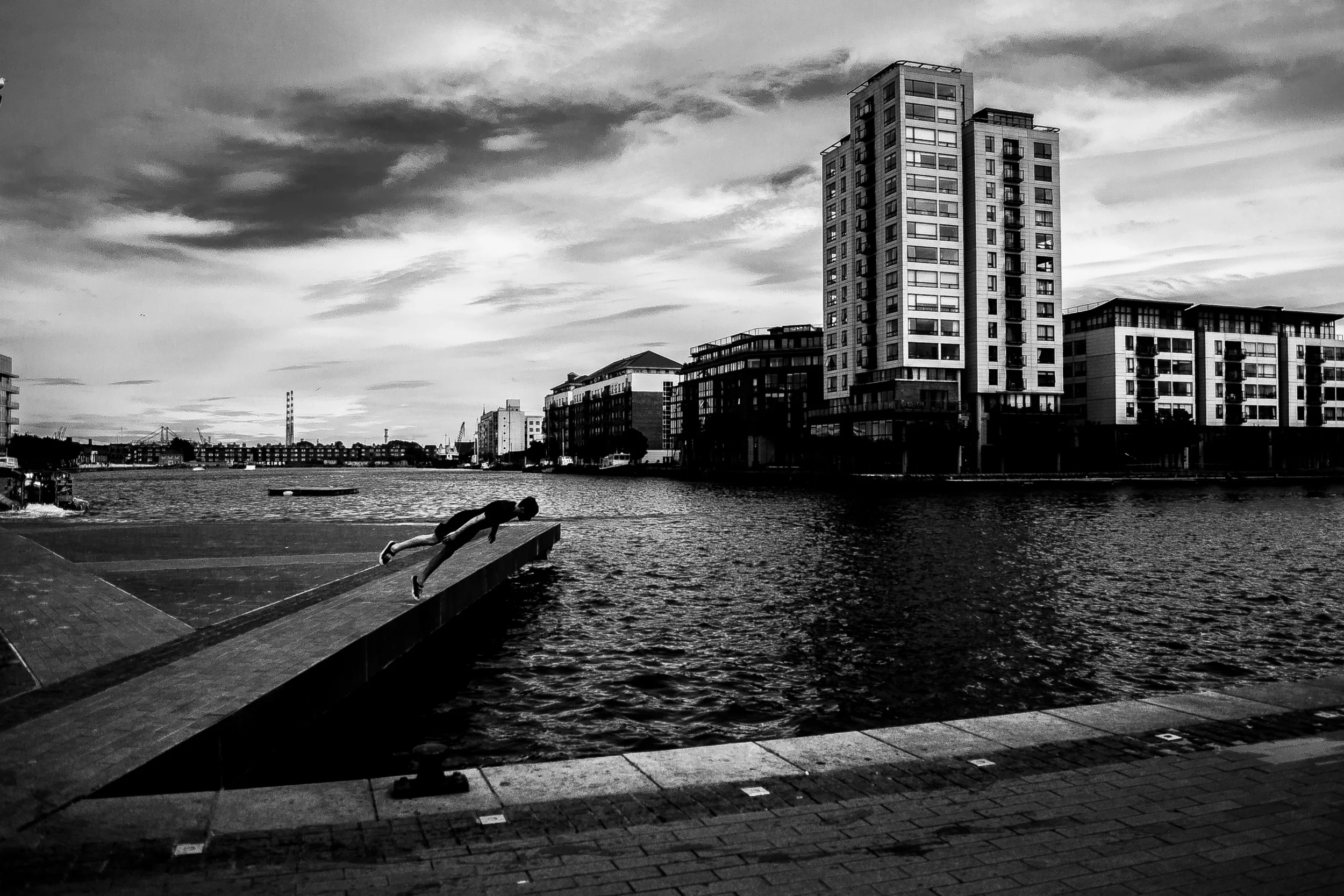 Boy Towards the Water at Canal Bank Dock, Dublin.JPG
