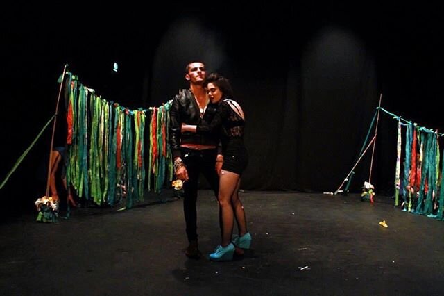For the day that&rsquo;s in it. A snap of a very young Lysander and Hermia (@ellsbells.__ ) in the &ldquo;dirty&rdquo; version of our children&rsquo;s cut of the show, dir. @mollyfreja and performed for a very boozey &ldquo;adult&rdquo; audience at @