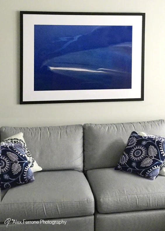 "All Blues" in private home, Nassau Point, NY - living room.