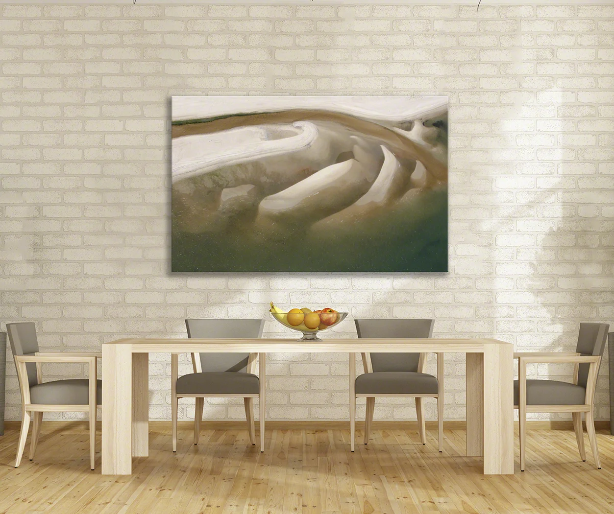 Dining area sample placement.