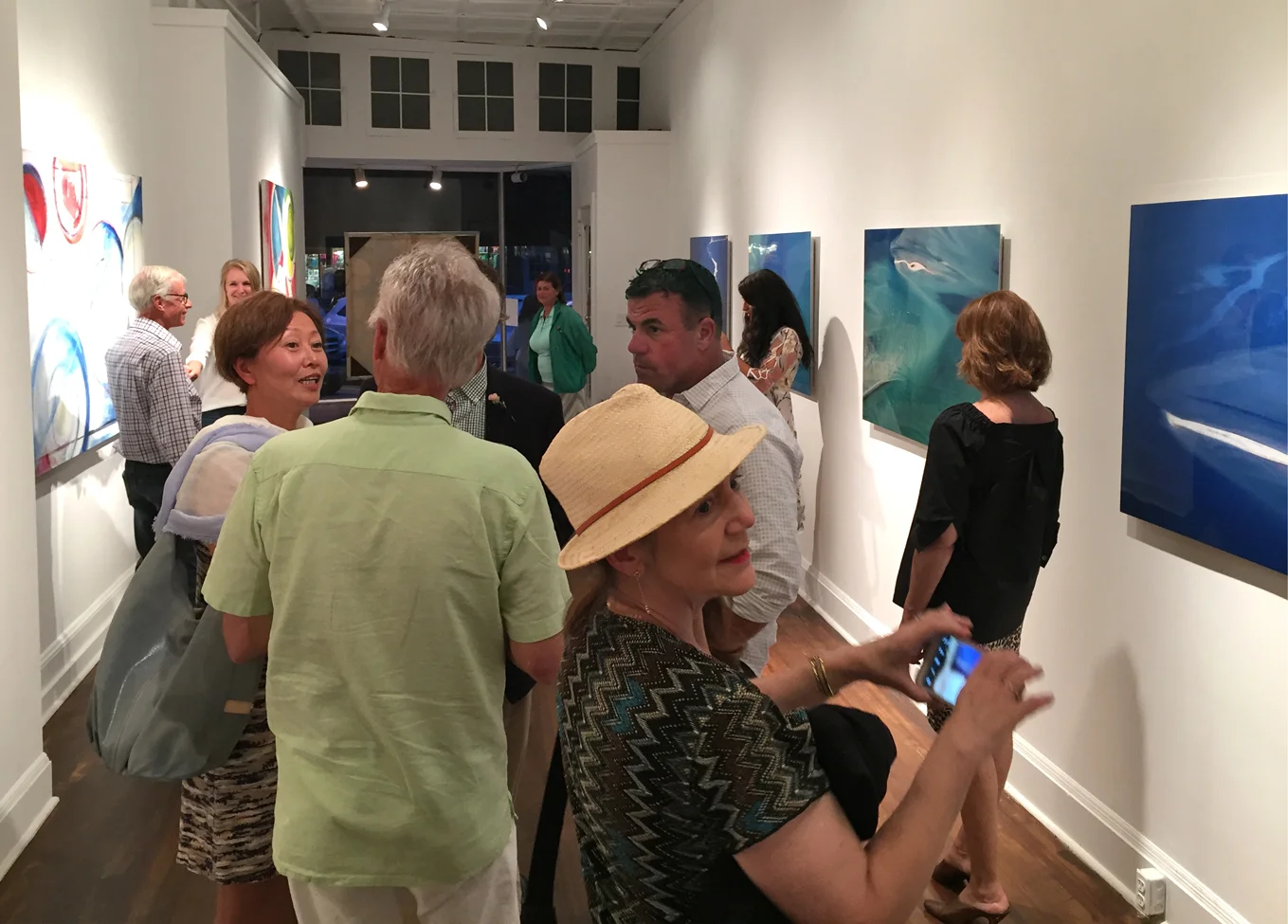 Exhibit installation at Monika Olko Gallery, Sag Harbor, NY.