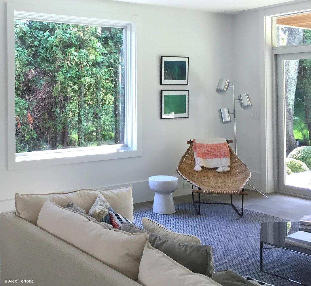 "Blue Green One" and "Green with Blue" in private home Sag Harbor, NY.