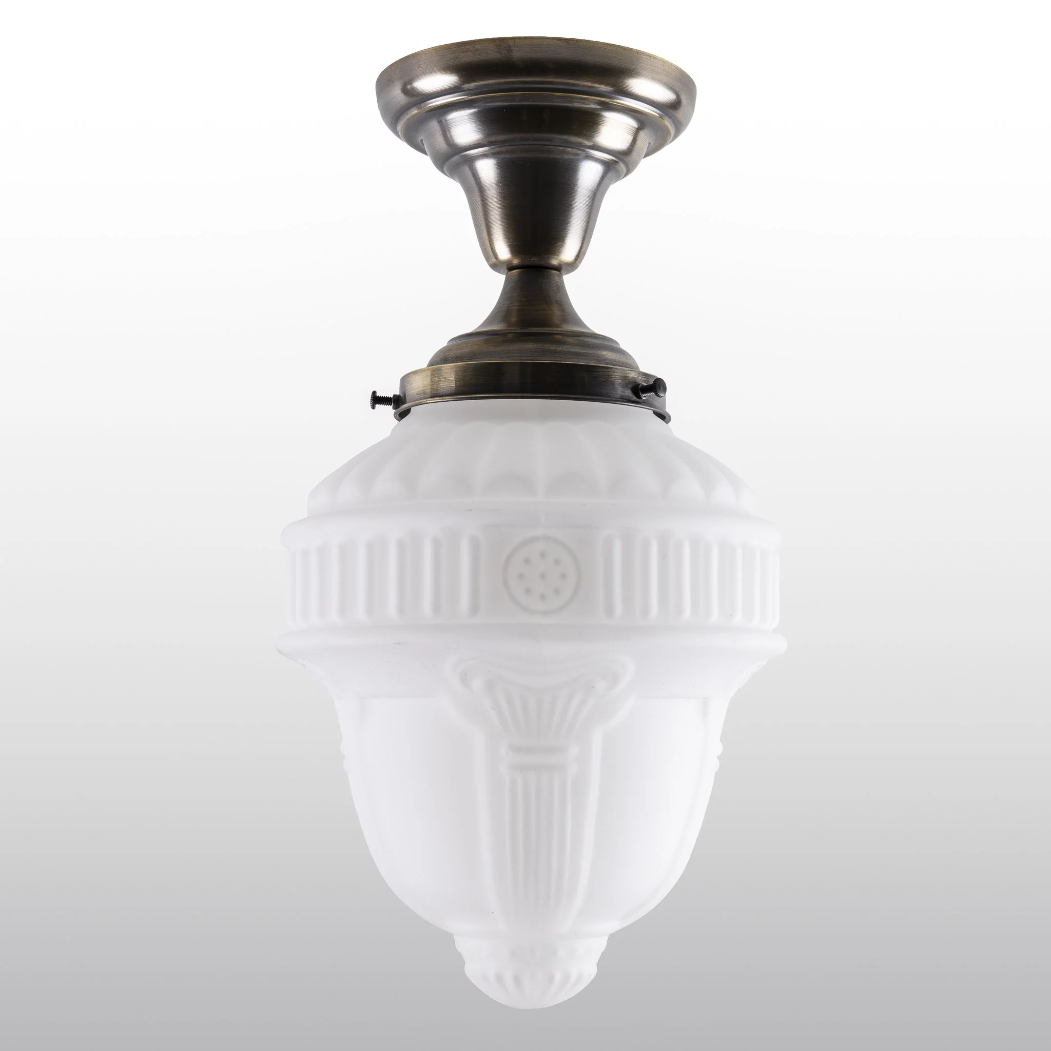 Colonnade Frosted Opal Glass Flush Mount Ceiling Fixture