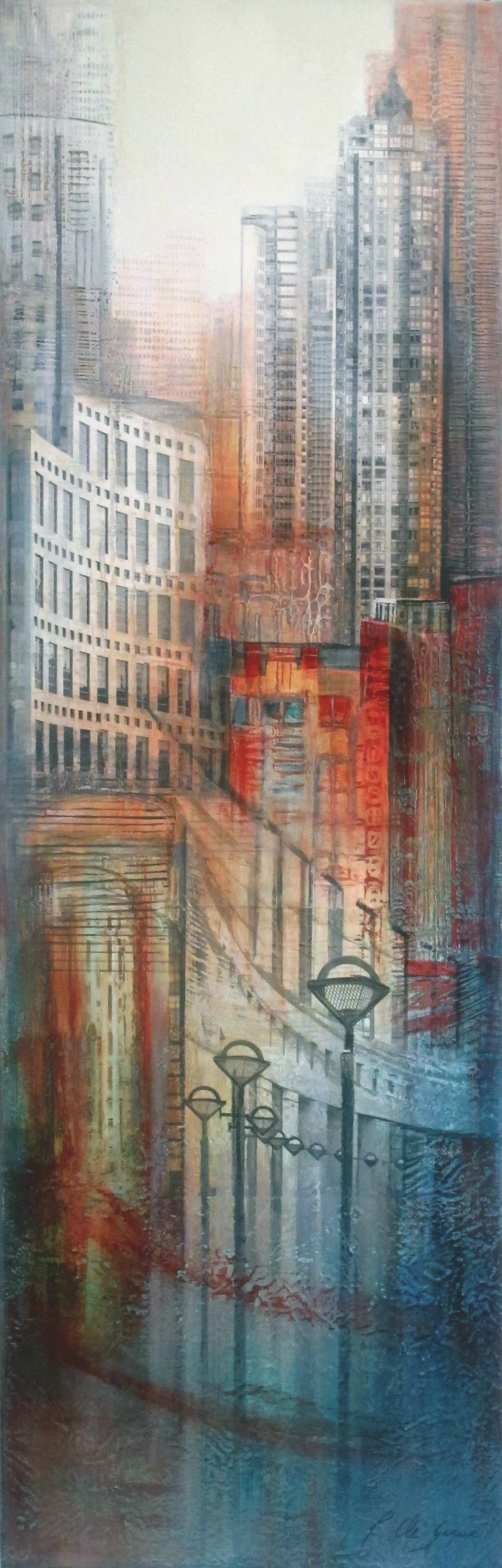 At the Library - III   (Vendu/Sold)