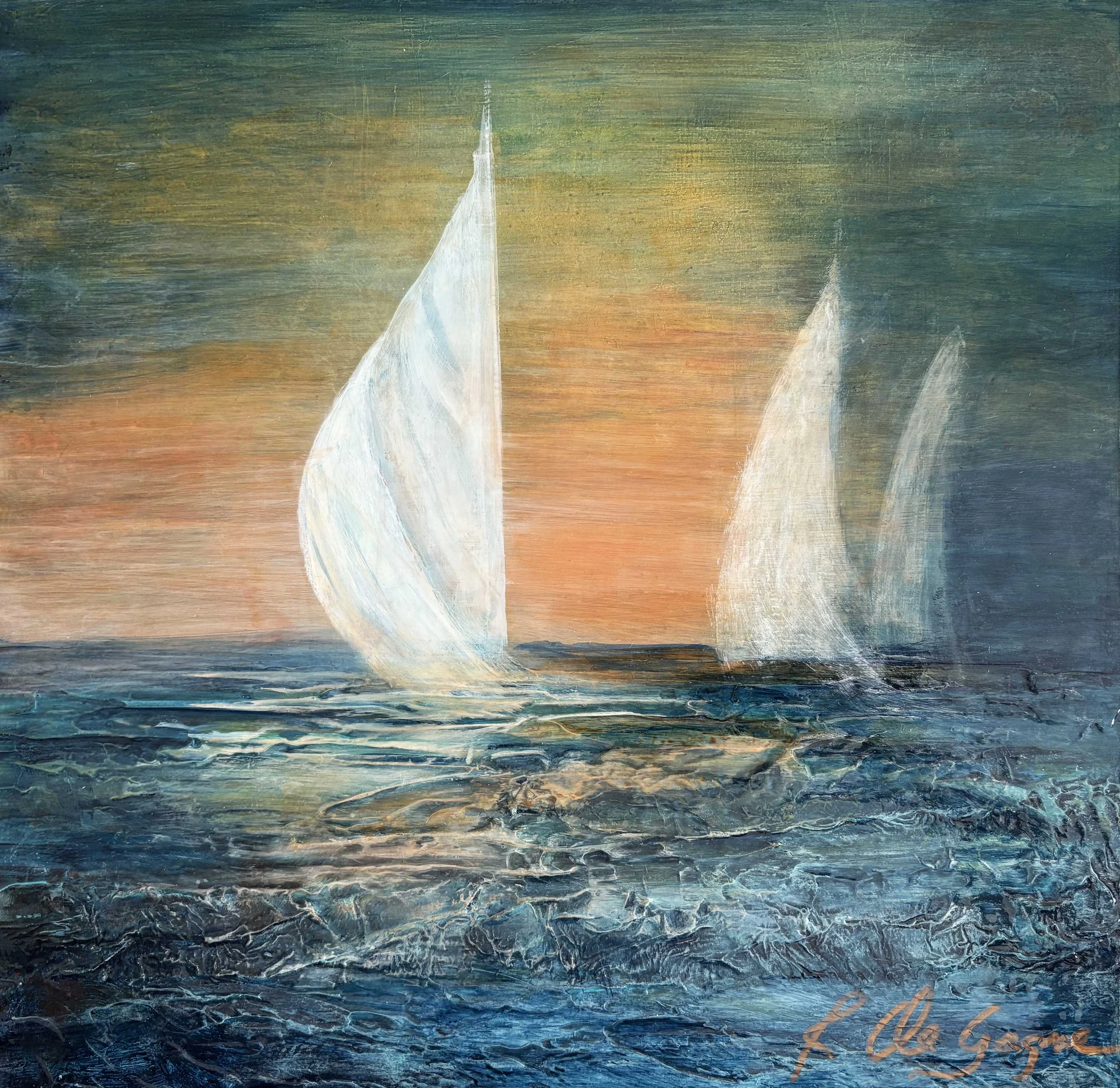 Bercé par les vagues  (Vendu / Sold)