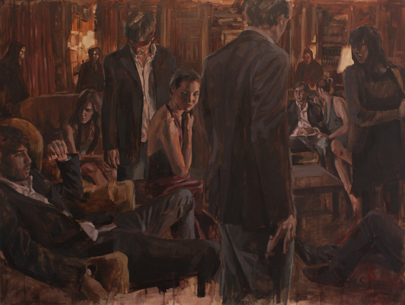 Blind Leading the Blind, oil on canvas, 110 x 146 cm