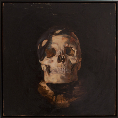 Death at a Masquerade, oil on board, 40 x 40 cm, 2010