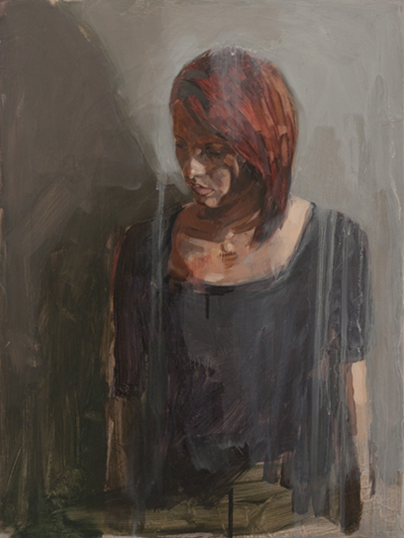 Apprehension 2, oil on board, 60 x 45 cm, 2010