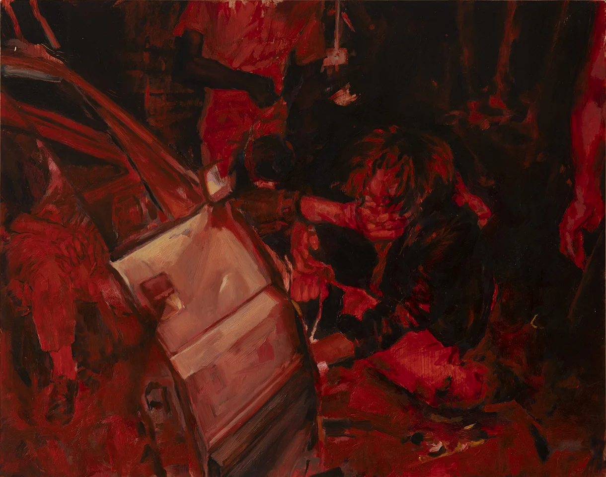 Collateral, 28cm x 35cm, oil on board, 2017