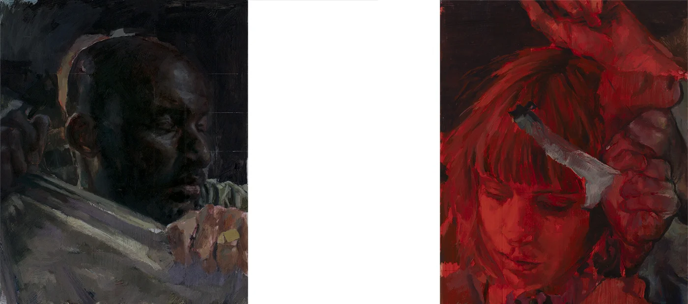 Lesions, 20.5cm x 25.5cm, oil on board, 2017                                                                                        …