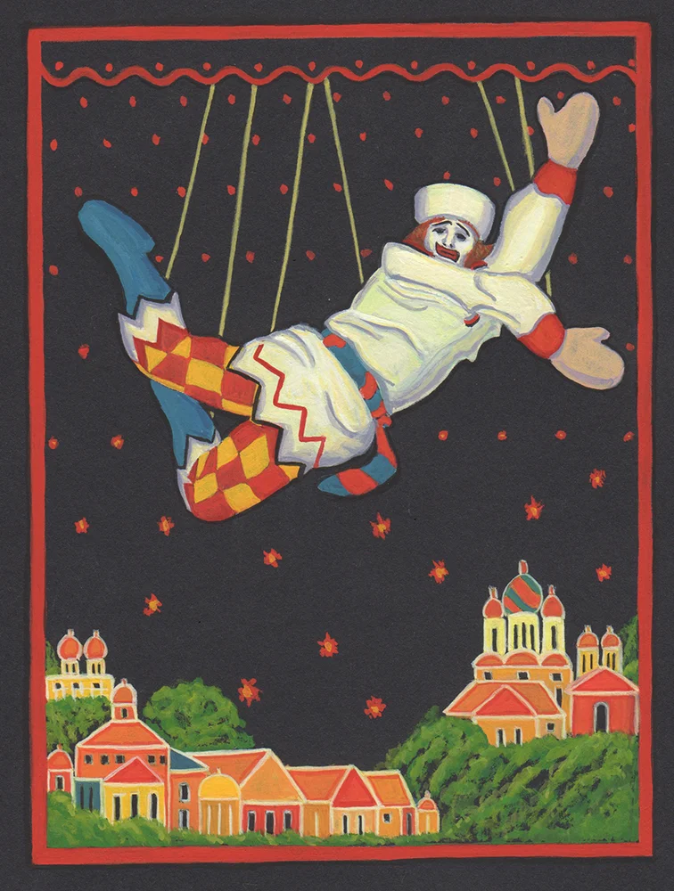 Poster for the opera Petrushka