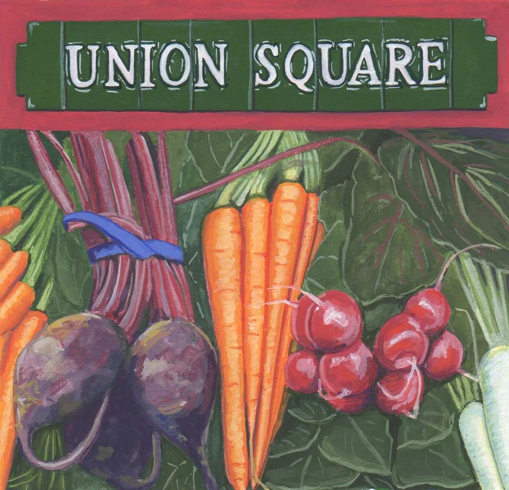 Advertisement for the Union Square Greenmarket, New York