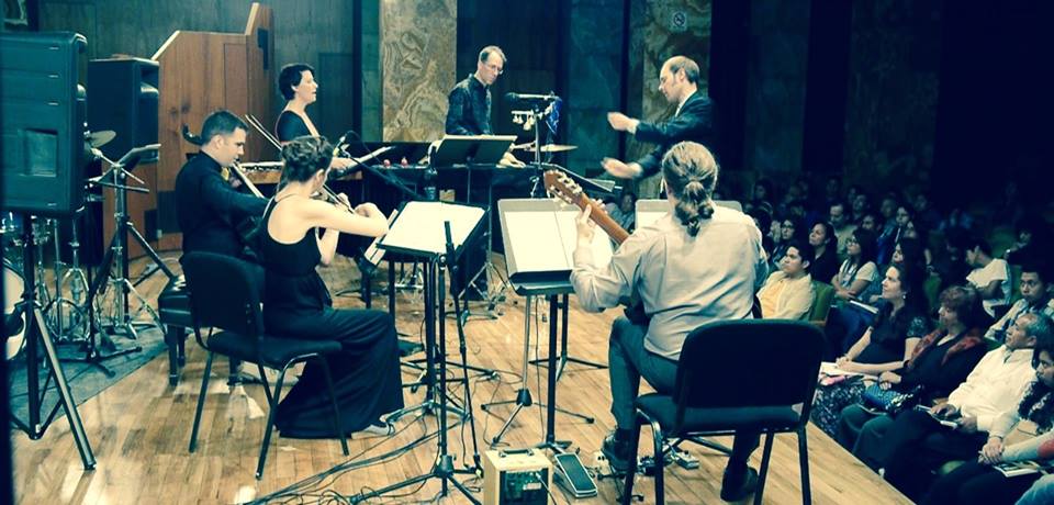 Dal Niente performs Geografias by Francisco Castillo Trigueros at the Palacio de Bellas Artes in Mexico City.