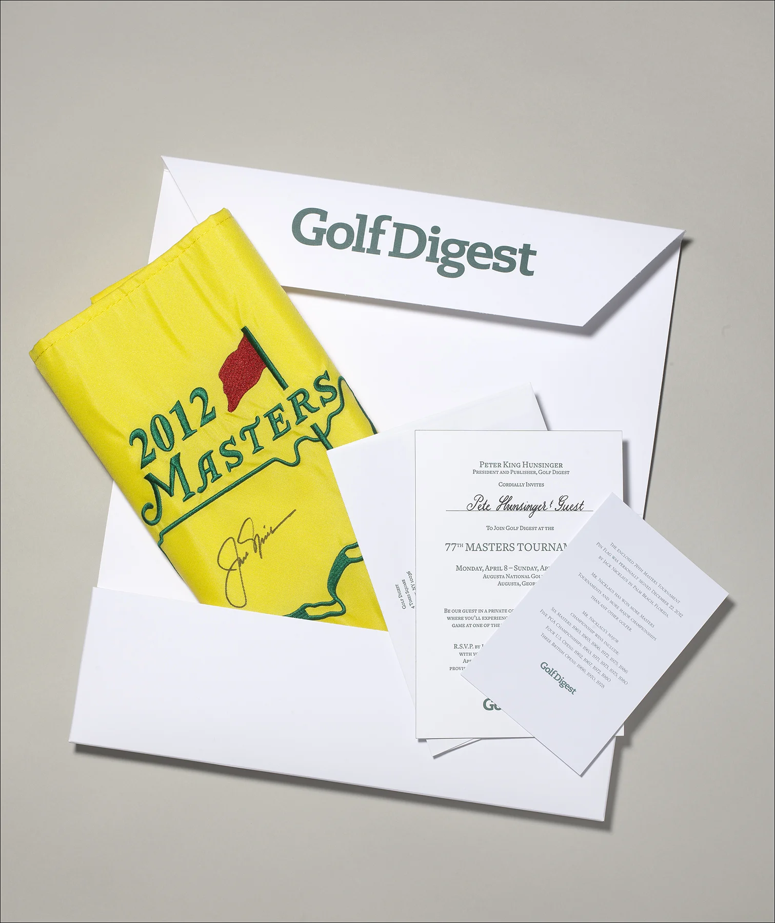 Annual Masters Hospitality invitation