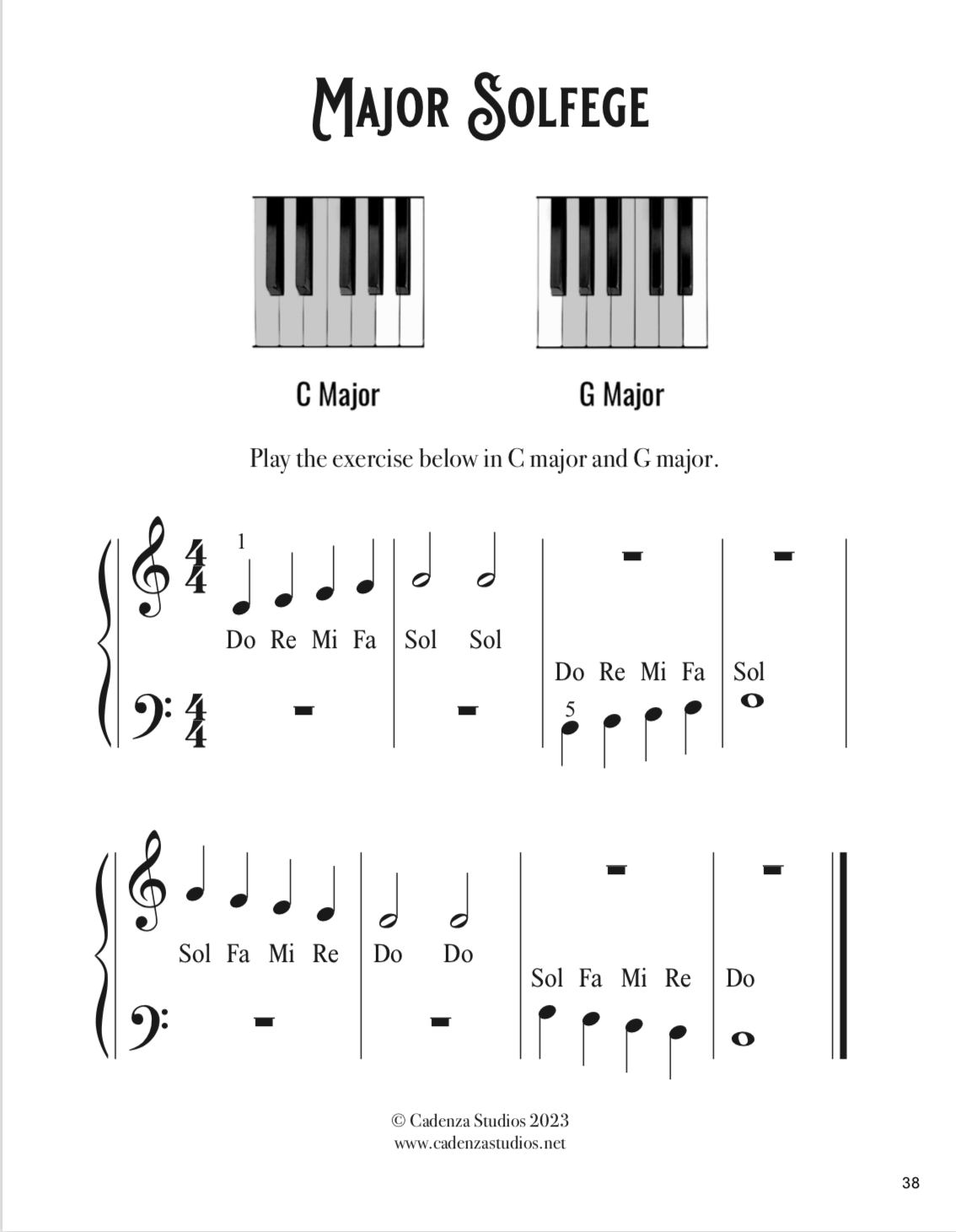 The Cadenza Piano Method An ageneutral, comprehensive piano method