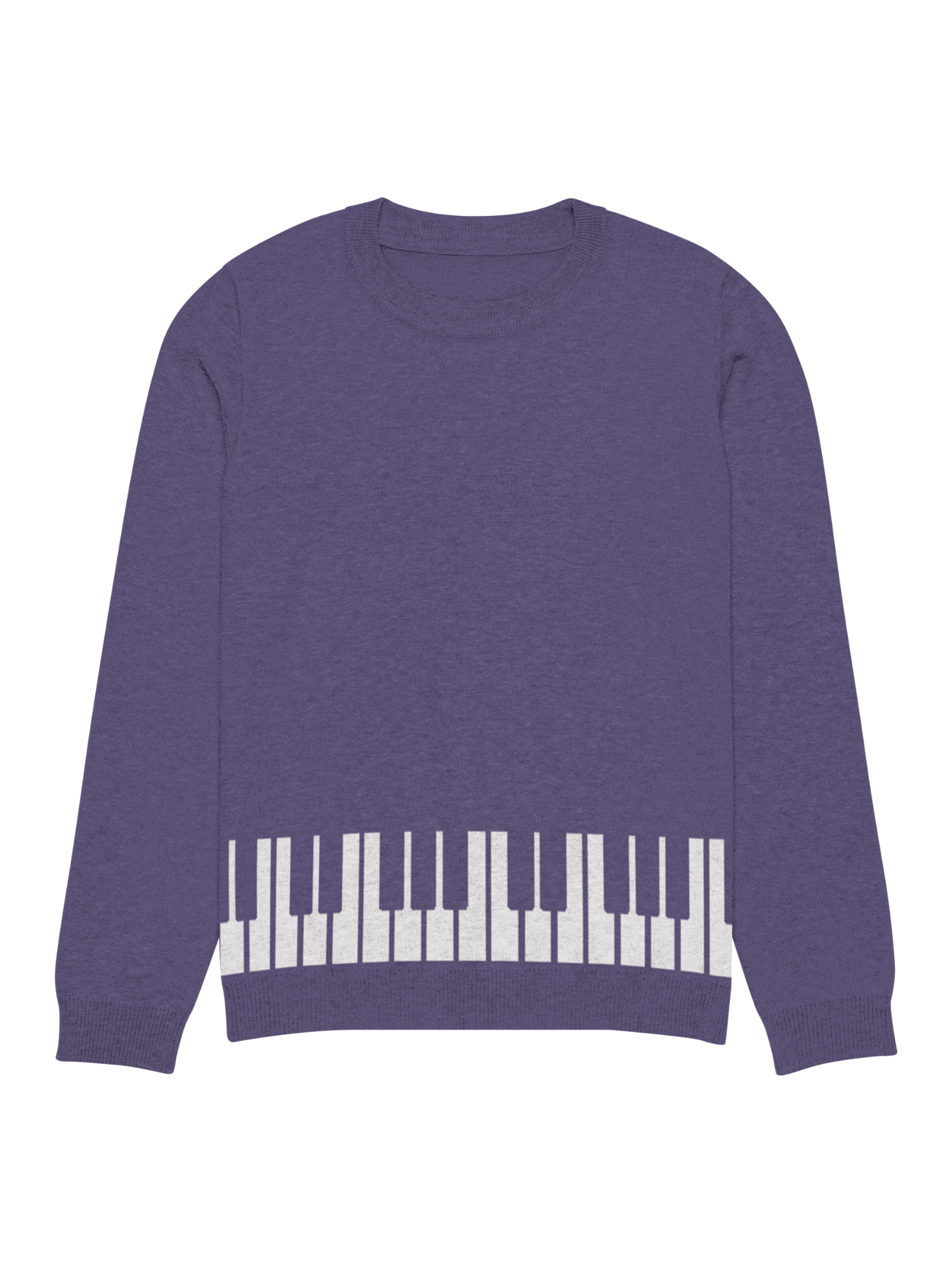 Purple Keyboard Knit Sweater