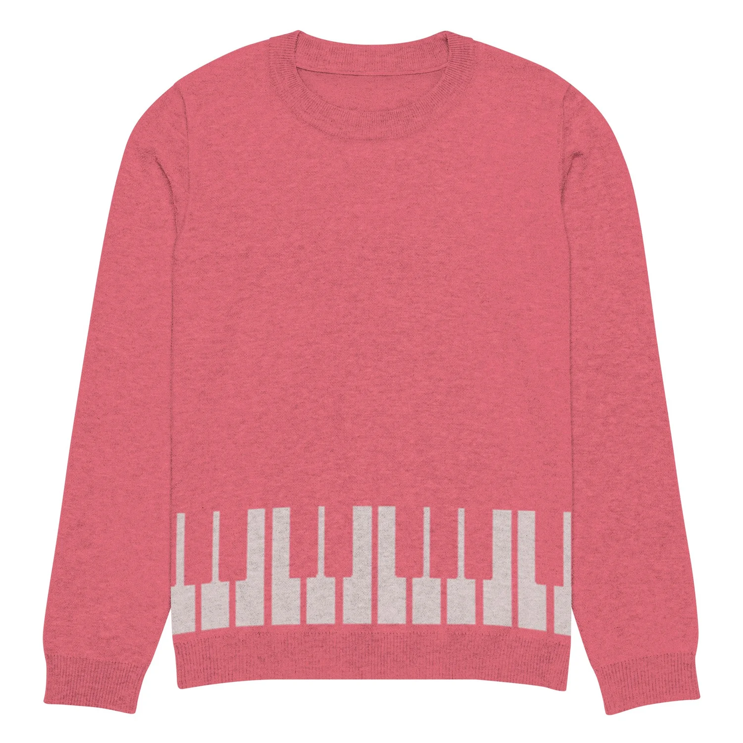 Burgundy Keyboard Knit Sweater - Cadenza Studios