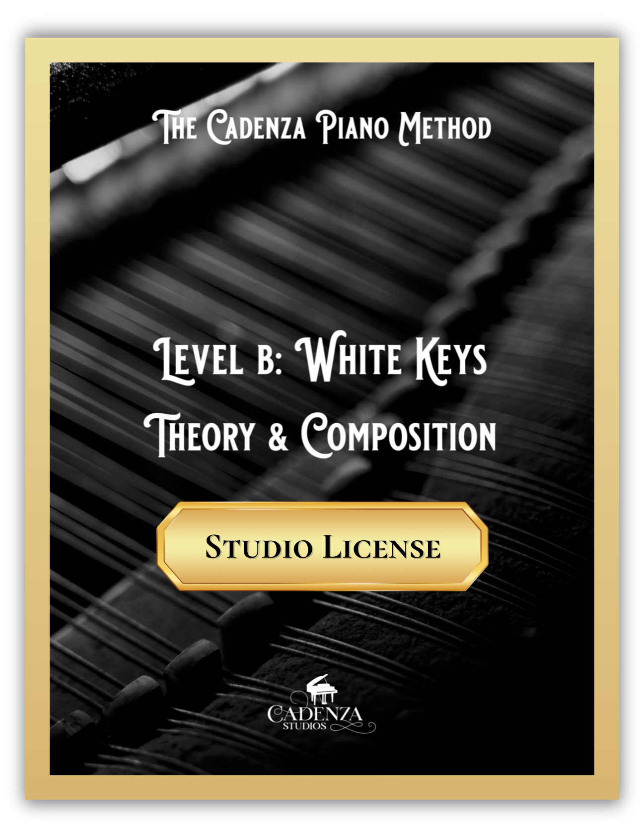 The Cadenza Piano Method - Level B: White Keys - Theory and Composition (Studio License)