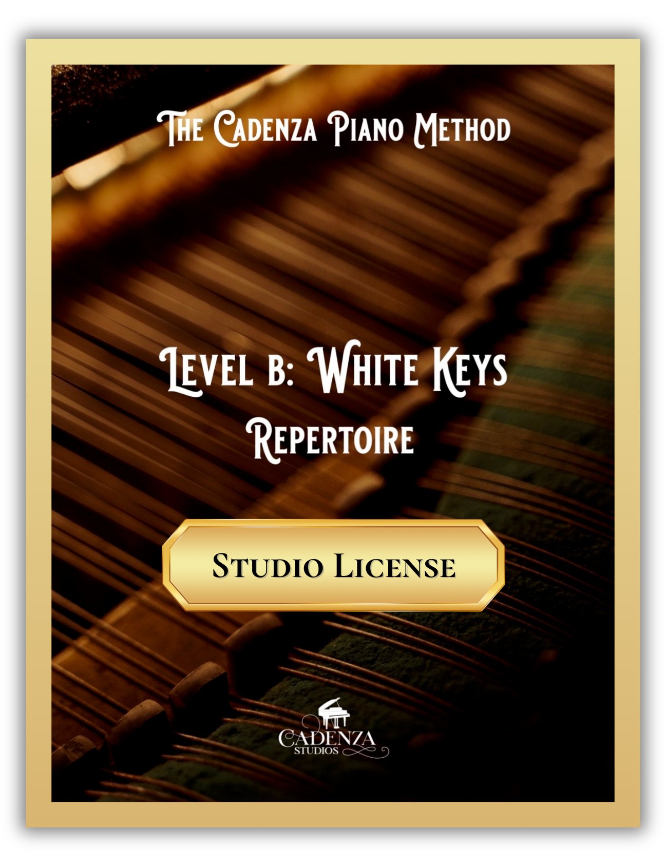 The Cadenza Piano Method - Level B: White Keys - Theory and Composition (Studio License)