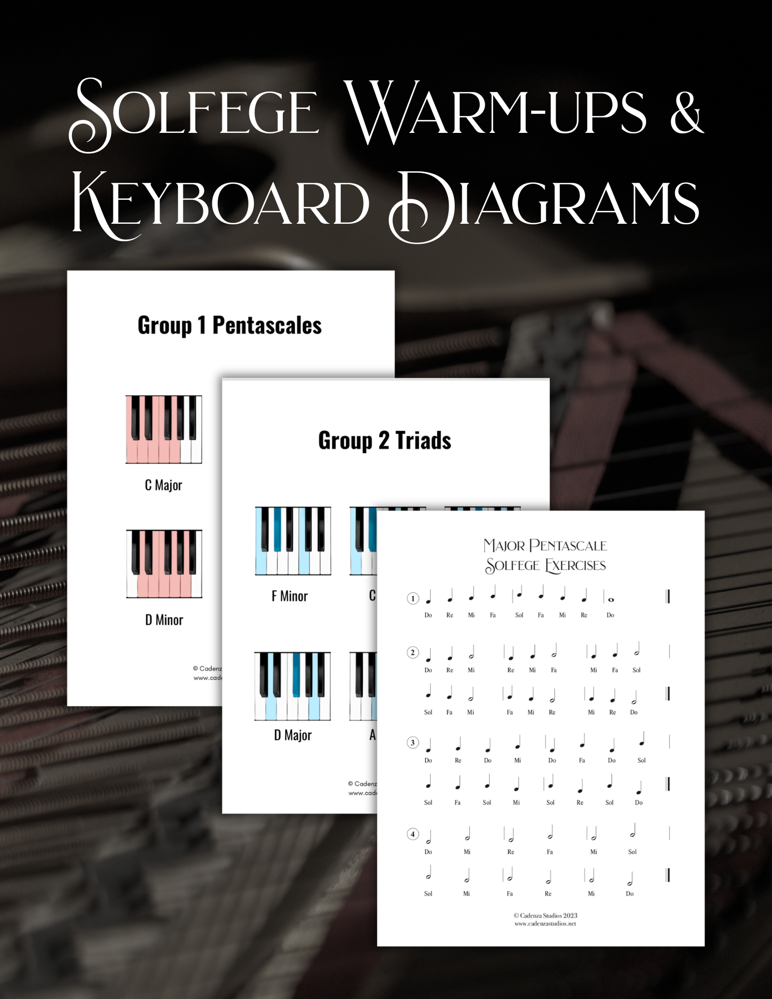Solfege Warm-ups & Keyboard Diagrams