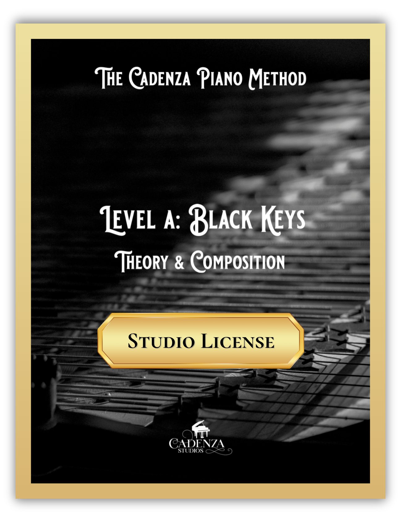 The Cadenza Piano Method - Level A: Black Keys - Theory and Composition (Studio License)