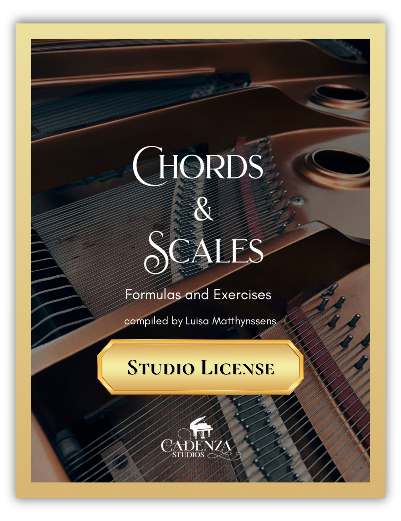 Chords & Scales - Formulas and Exercises (Studio License)