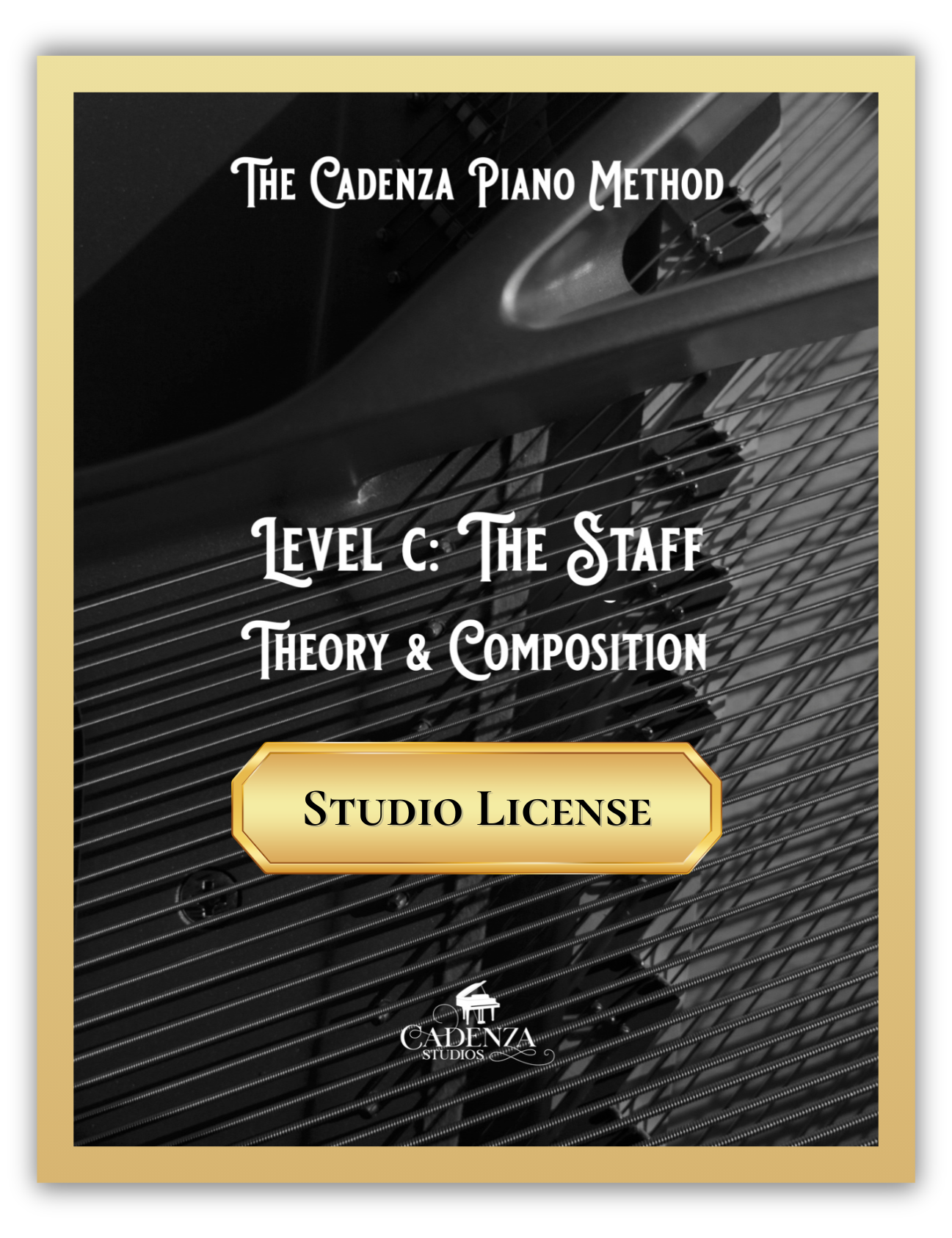 The Cadenza Piano Method - Level C: The Staff - Theory and Composition (Studio License)