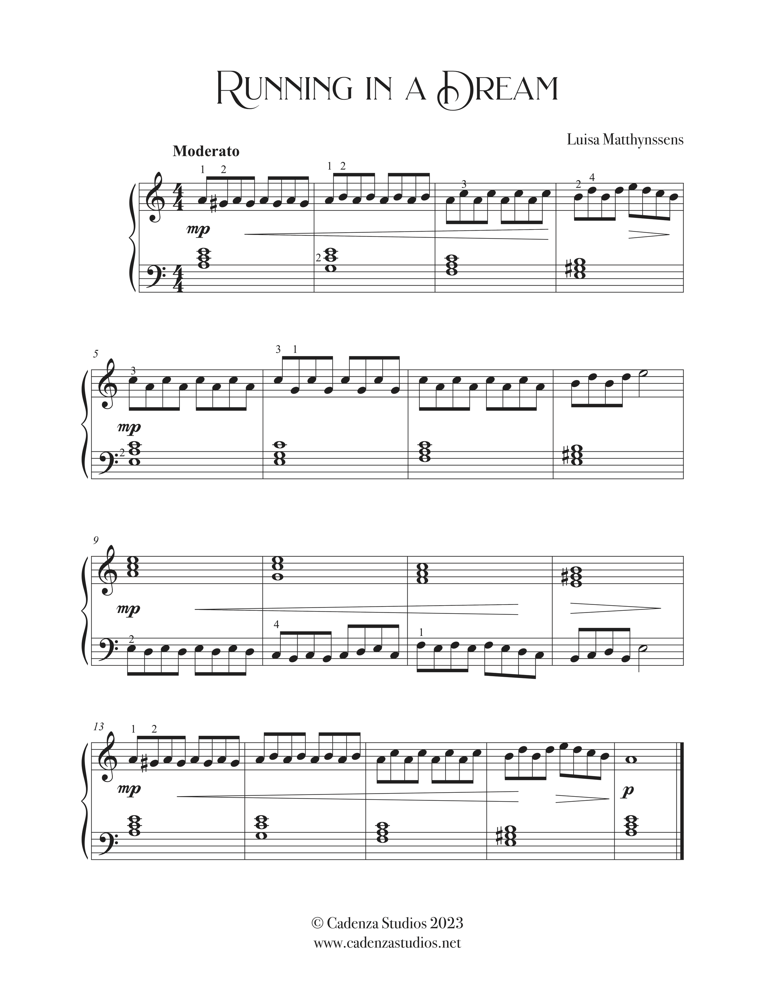 Running in a Dream - Score.png