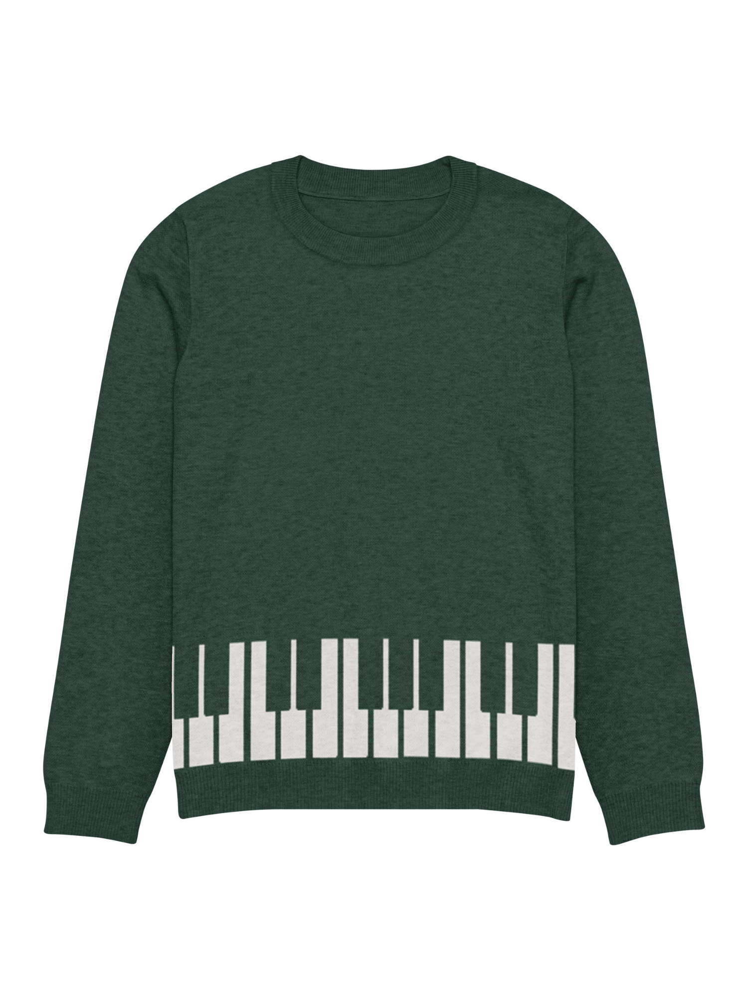 Green Keyboard Knit Sweater